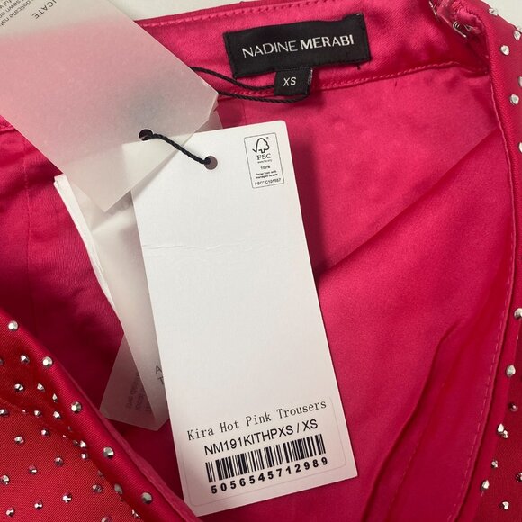 Nadine Merabi Kira Pink Studded Set XS NWT - Picture 13 of 13